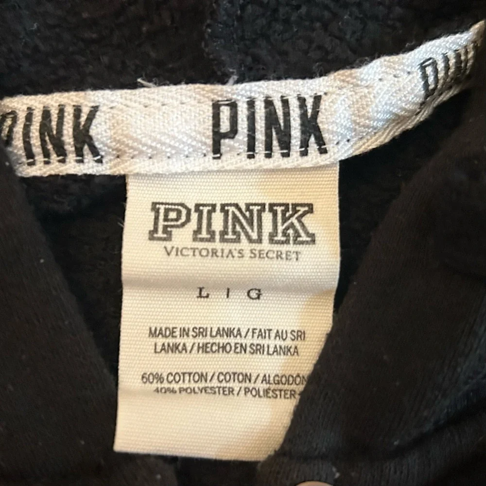 Victoria’s Secret Tropical Love Pink 2 piece set sweatsuit hoodie sweatpants - Picture 9 of 10